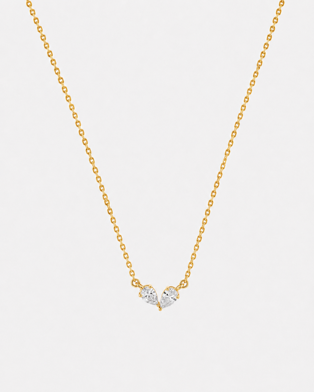 Twin Petal Necklace