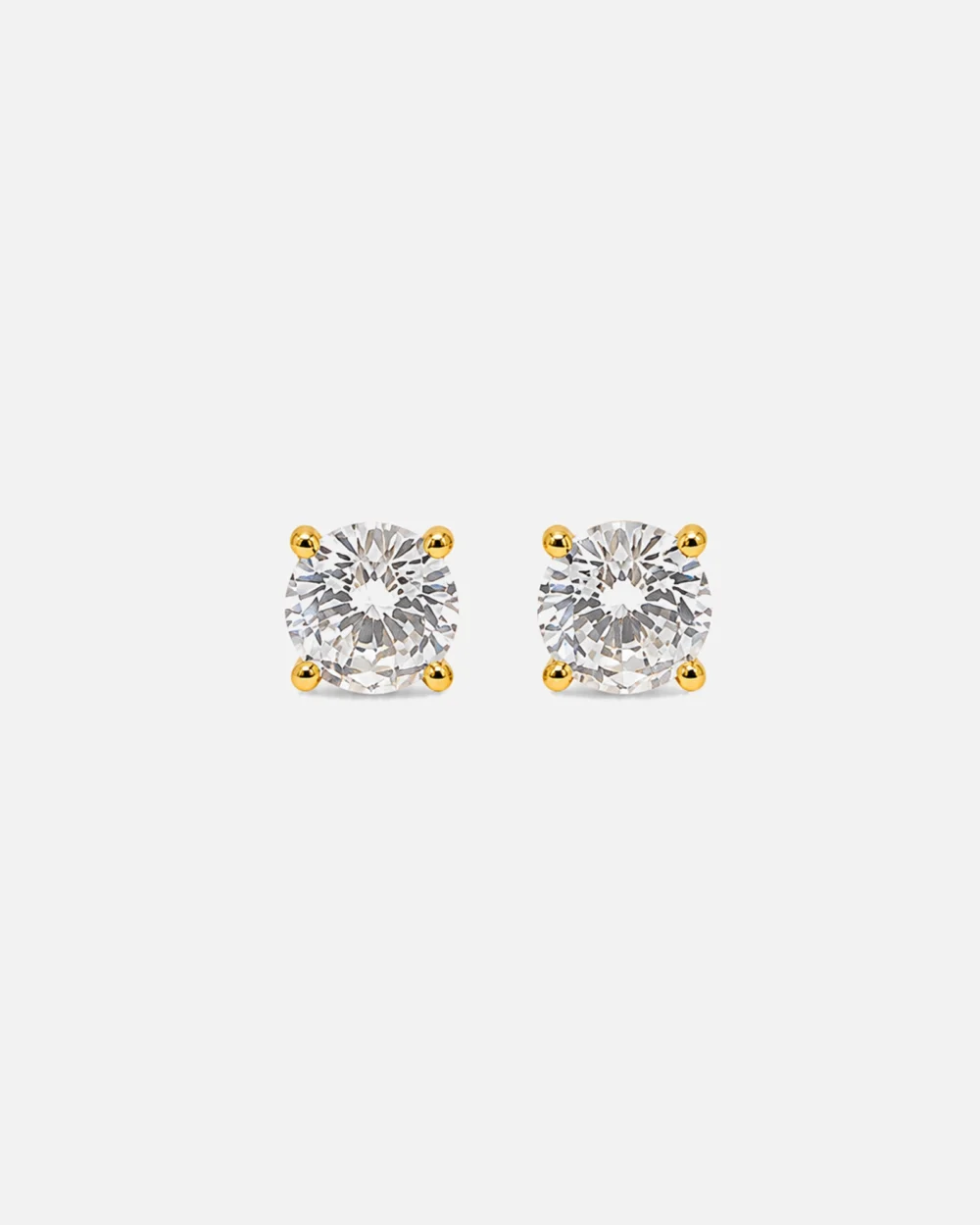Classic Solitaire Stud Earrings