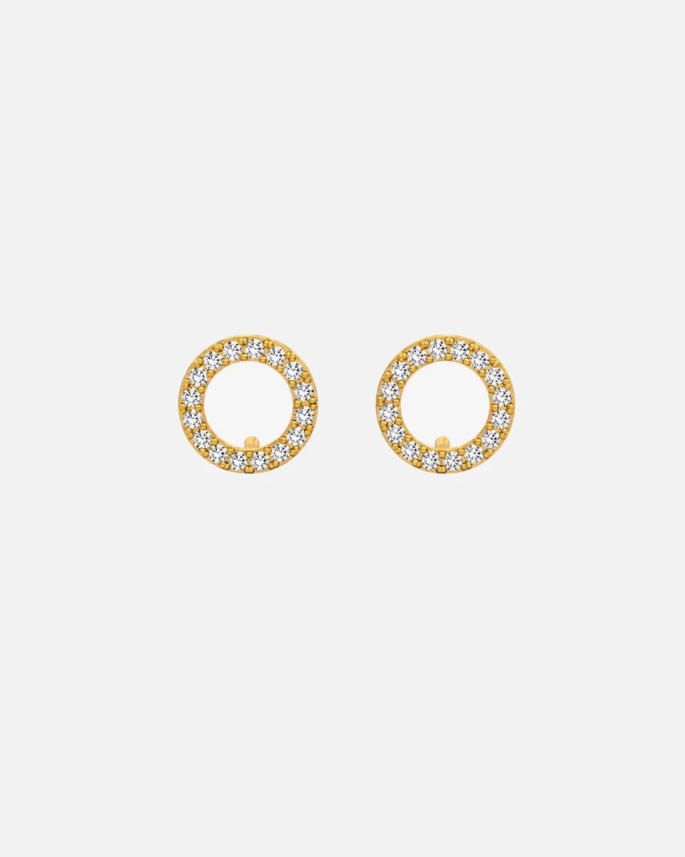 Halo Circle Stud Earrings