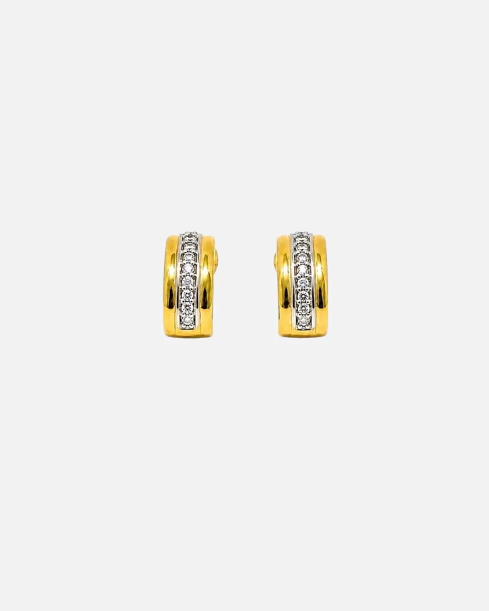 Lumiere Barrel Huggie Earrings