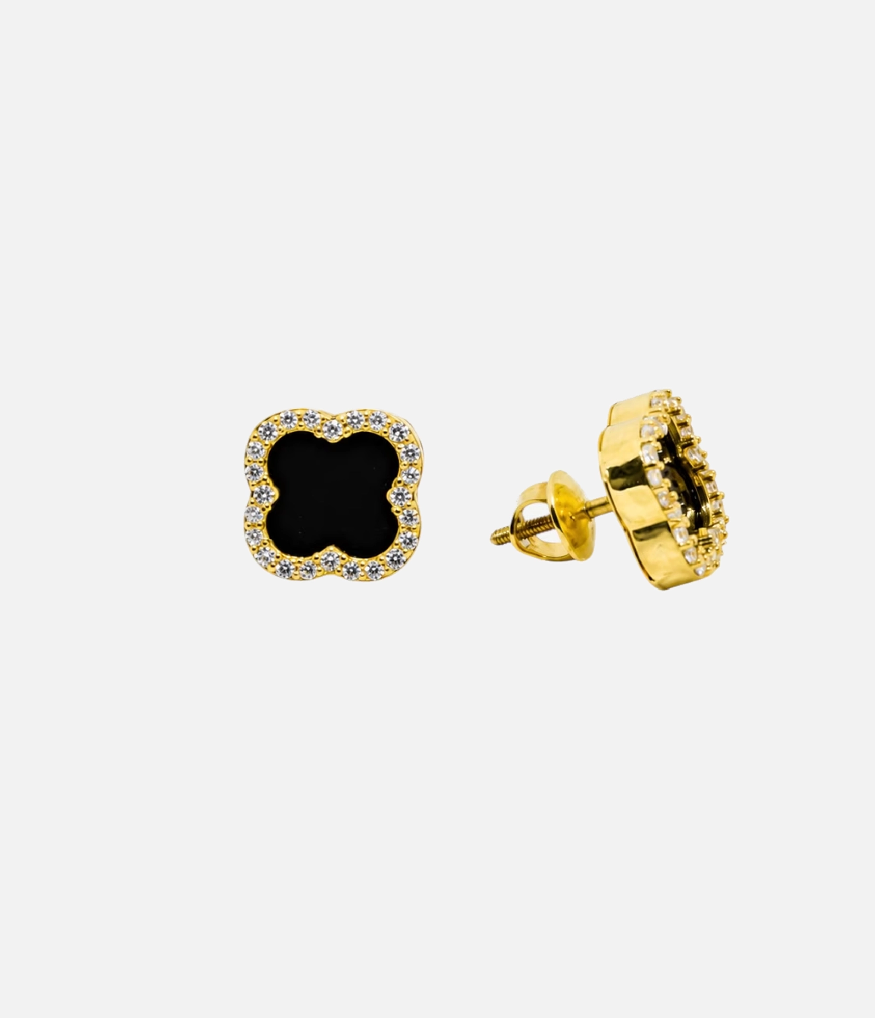Midnight Clover Stud Earrings_02