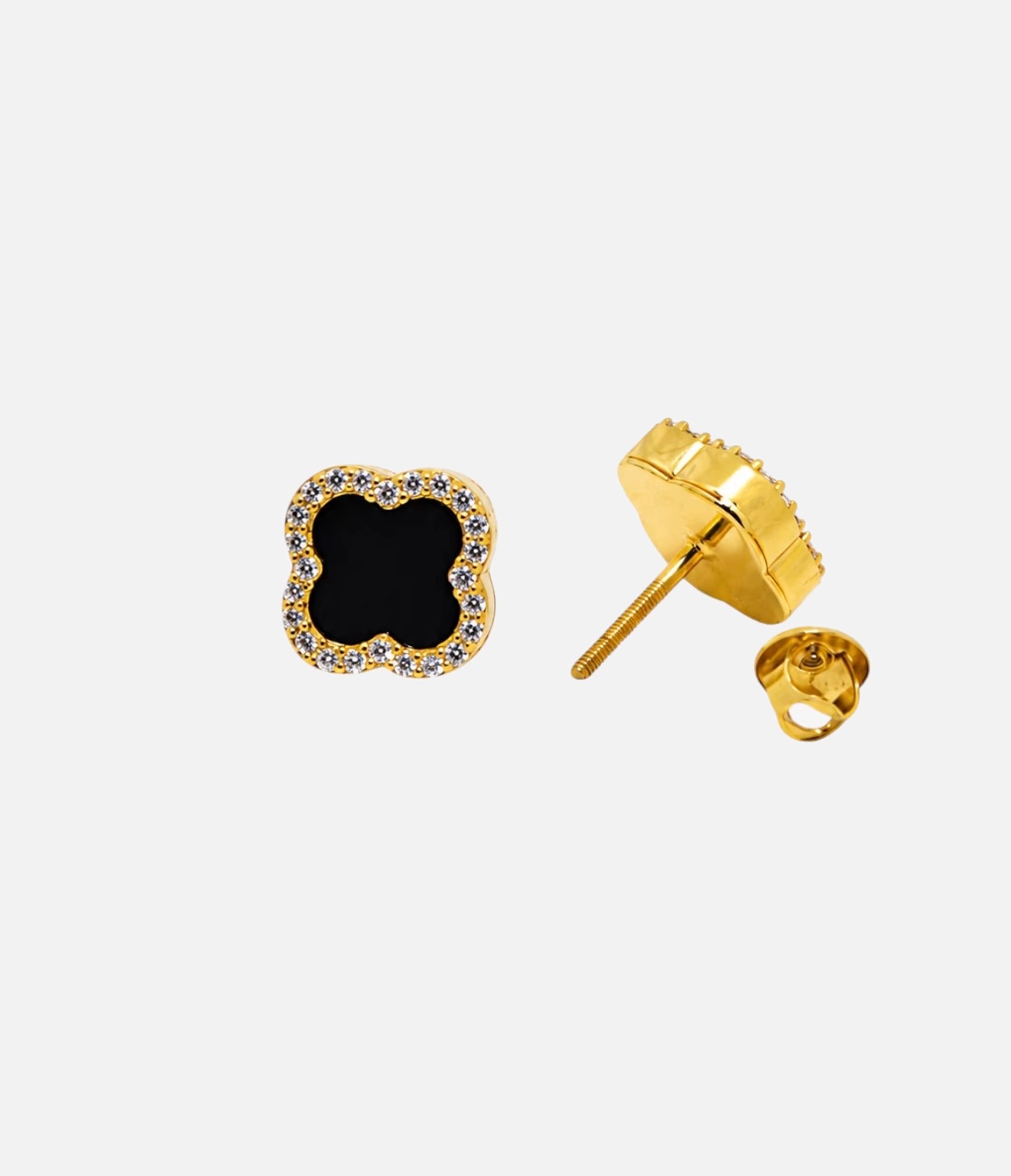 Midnight Clover Stud Earrings_04