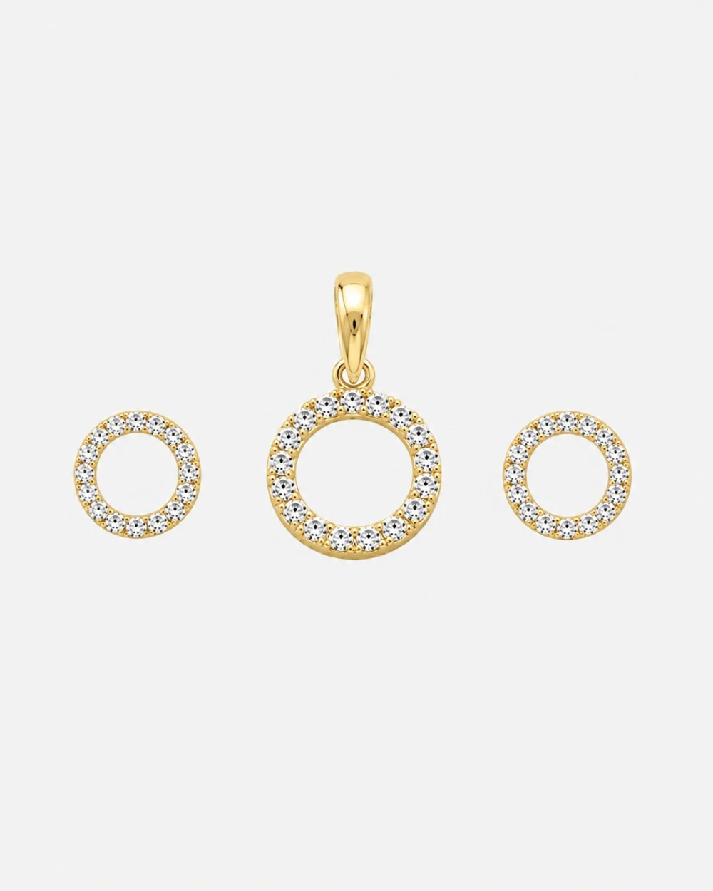 Halo Circle pendent set
