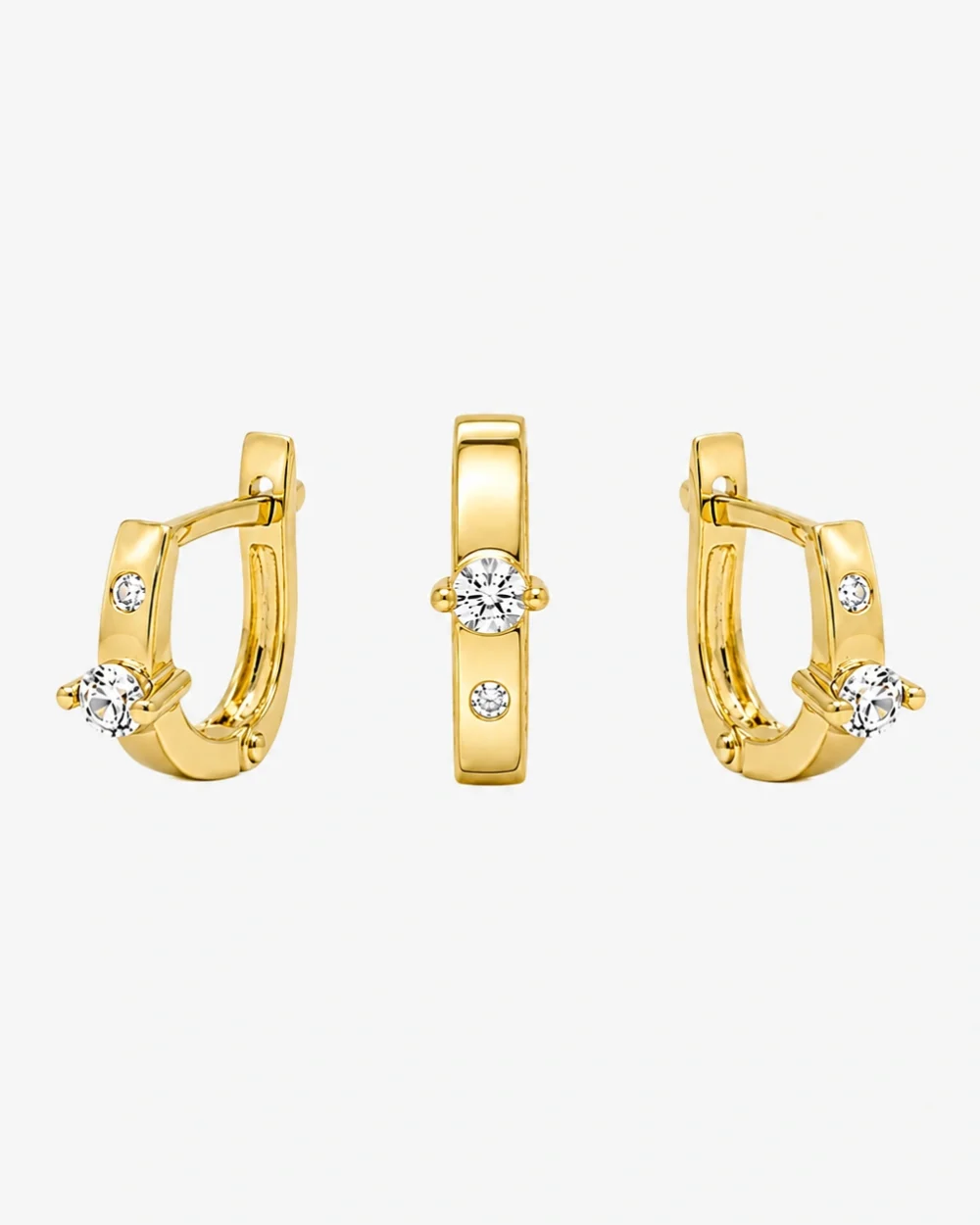 Modern solitare bar pendent Set